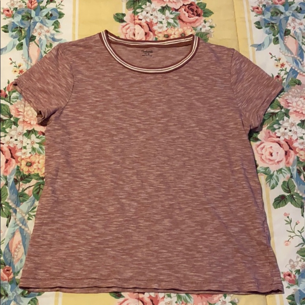 Madewell Stripe Collar Tee